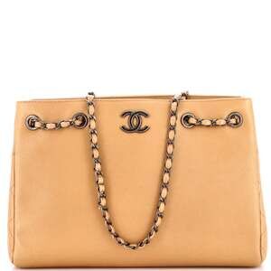 Chanel Woven Chain Shopping Tote Caviar #255334C31B